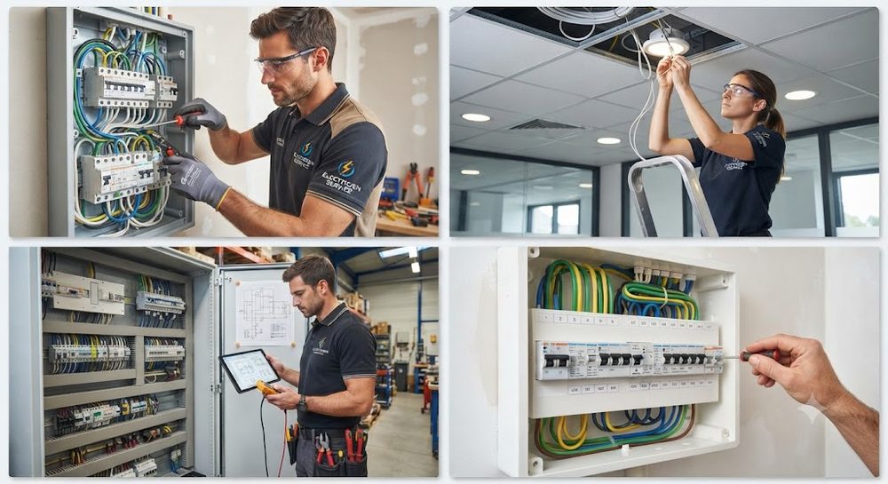 Interventions SARL ECP : tableaux électriques, câblage, éclairage